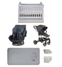 Babyworth Classic Cot With Drawer+Luxi Pram+Mother's Choice Adore Car Seat+Mattress Package - Babyworth