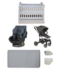 Babyworth Classic Cot With Drawer+Luxi Pram+Mother's Choice Adore Car Seat+Mattress Package - Babyworth