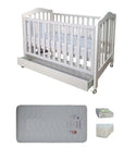 Babyworth Classic Cot With Drawer Option With Mattress - Babyworth