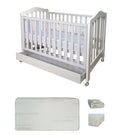 Babyworth Classic Cot With Drawer Option With Mattress - Babyworth