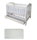 Babyworth Classic Cot With Drawer Option With Mattress - Babyworth