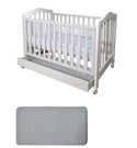 Babyworth Classic Cot With Drawer Option With Mattress - Babyworth