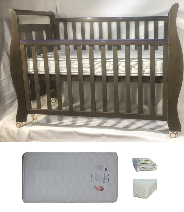 Babyworth Sleigh Cot  with Mattress - Babyworth