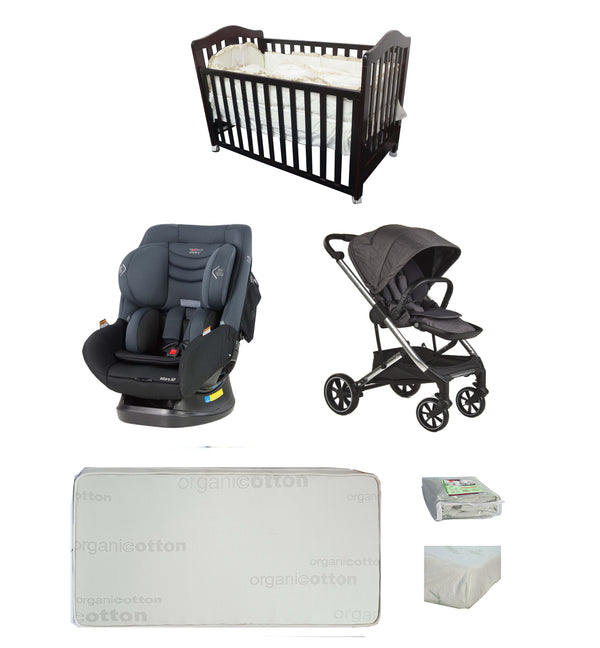 Babyworth Classic Cot+Luxi Pram+Mother's Choice Adore Car Seat+Mattress Package - Babyworth