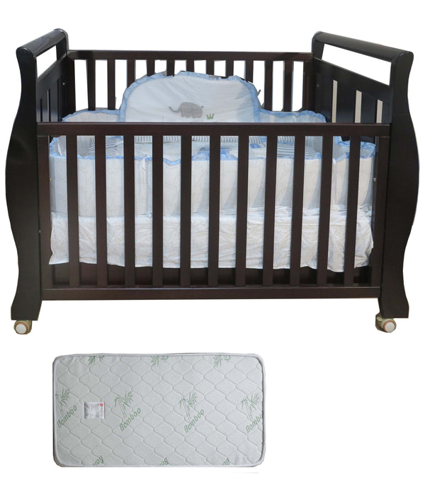 Babyworth Sleigh Cot  with Mattress - Babyworth