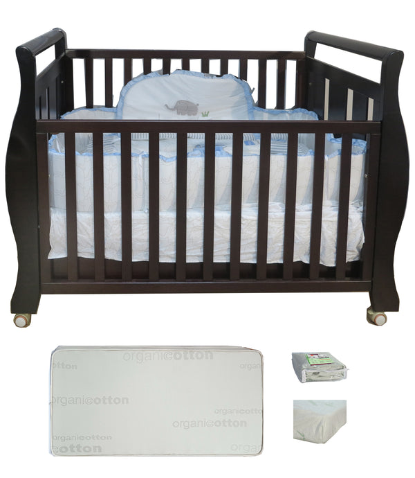 Babyworth Sleigh Cot  with Mattress - Babyworth