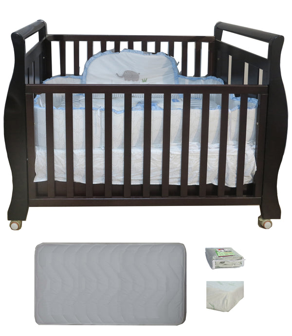 Babyworth Sleigh Cot  with Mattress - Babyworth