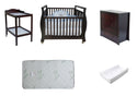 Babyworth Sleigh Cot with Mattress, Chest and Change Table with Pad Package - Babyworth