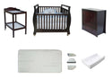 Babyworth Sleigh Cot with Mattress, Chest and Change Table with Pad Package - Babyworth