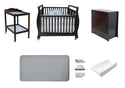 Babyworth Sleigh Cot with Mattress, Chest and Change Table with Pad Package - Babyworth