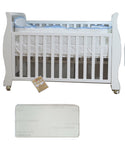 Babyworth Sleigh Cot  with Mattress - Babyworth