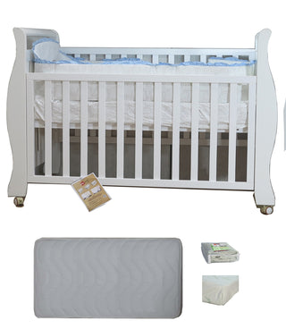 Babyworth Sleigh Cot  with Mattress - Babyworth