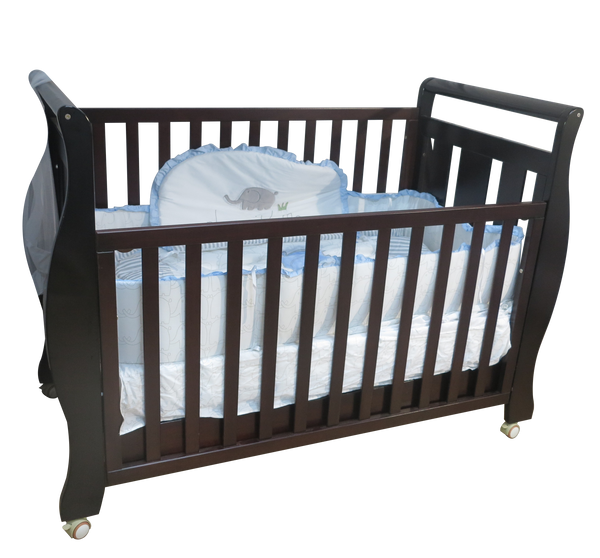 Babyworth Sleigh Cot with Mattress, Chest and Change Table with Pad Package - Babyworth