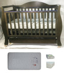 Babyworth Royal Sleigh Cot  with Drawer and Mattress - Babyworth