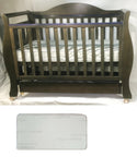 Babyworth Royal Sleigh Cot  with Drawer and Mattress - Babyworth