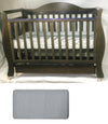 Babyworth Royal Sleigh Cot  with Drawer and Mattress - Babyworth