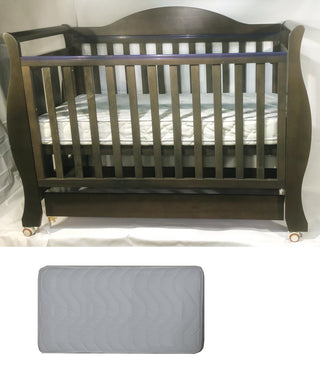 Babyworth Royal Sleigh Cot  with Drawer and Mattress - Babyworth