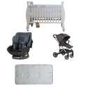 Babyworth Sleigh Cot+Mattress+Mother's Choice Adore Car Seat+Luxi Pram Deal - Babyworth