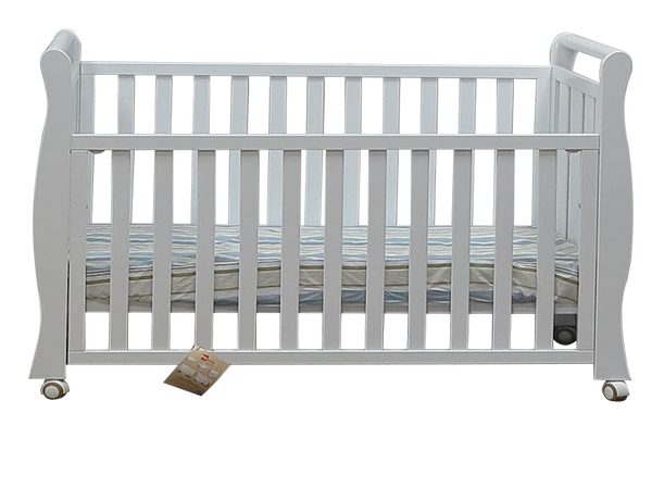 Babyworth Sleigh Cot  with Mattress - Babyworth