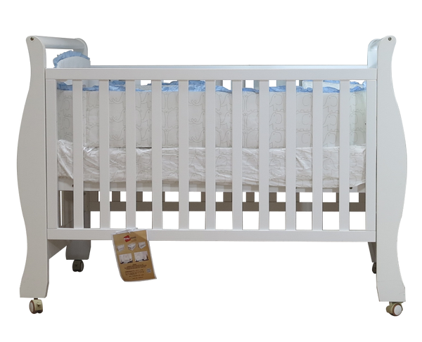 Babyworth Sleigh Cot  with Mattress - Babyworth
