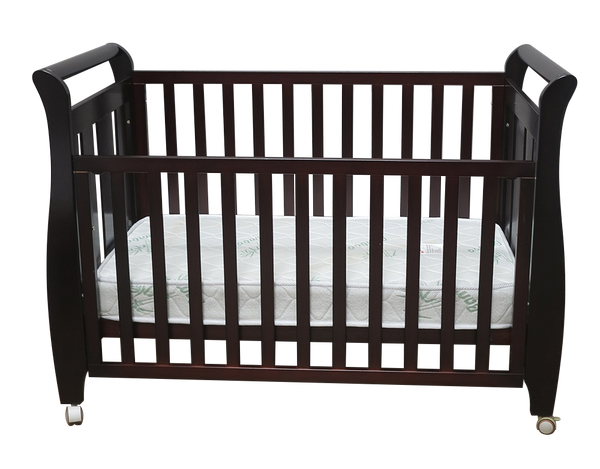 Babyworth Urban Sleigh Cot Optioned With Mattress - Babyworth