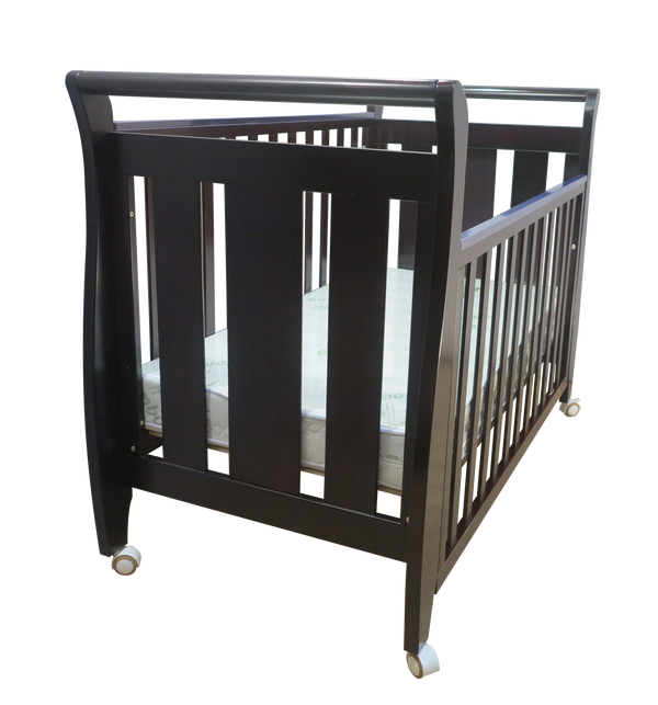 Babyworth Urban Sleigh Cot Optioned With Mattress - Babyworth