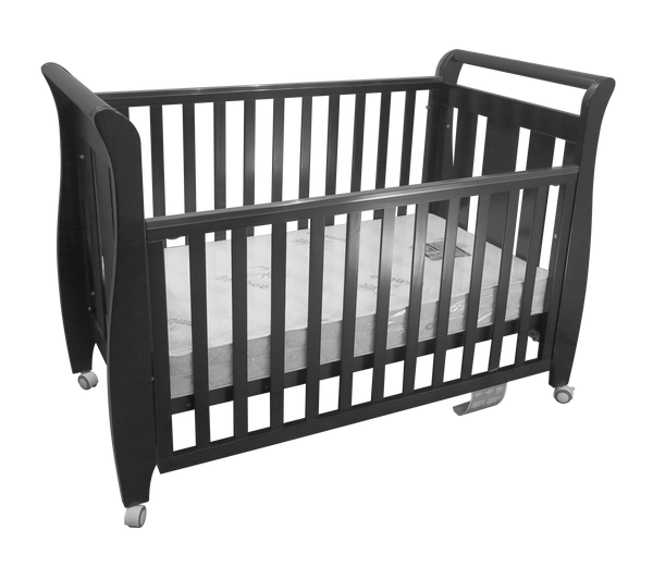 Babyworth Urban Sleigh Cot Optioned With Mattress - Babyworth