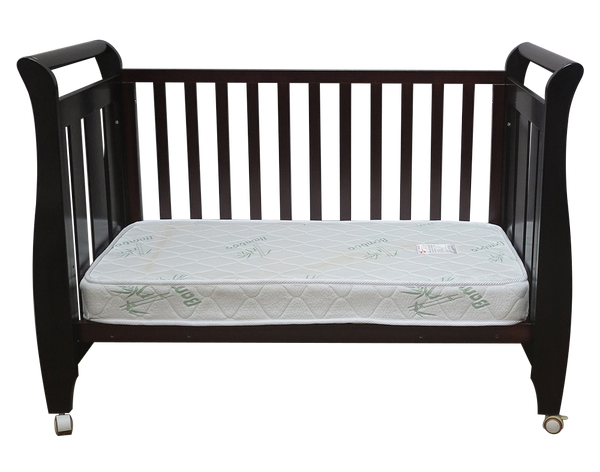 Babyworth Urban Sleigh Cot Optioned With Mattress - Babyworth