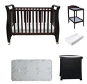 Babyworth Urban Sleigh Cot+Change Table+Chest With Changing Top Option With Mattress - Babyworth