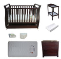 Babyworth Urban Sleigh Cot With Drawer+Chest +Change Table+Optioned With Mattress - Babyworth