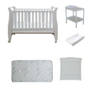 Babyworth Urban Sleigh Cot+Change Table+Chest With Changing Top Option With Mattress - Babyworth