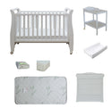 Babyworth Urban Sleigh Cot+Change Table+Chest With Changing Top Option With Mattress - Babyworth