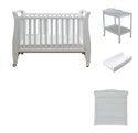 Babyworth Urban Sleigh Cot+Change Table+Chest With Changing Top Option With Mattress - Babyworth
