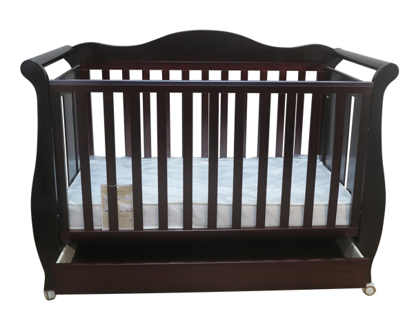 Babyworth Imperial Sleigh Cot With Drawer+Maxi Cosi Vita Car Seat+Luxi Pram Package - Babyworth