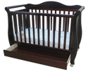 Babyworth  Imperial Sleigh Cot With Drawer And Mattress - Babyworth