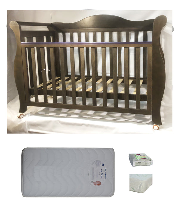 Babyworth  Imperial Sleigh Cot With Mattress - Babyworth