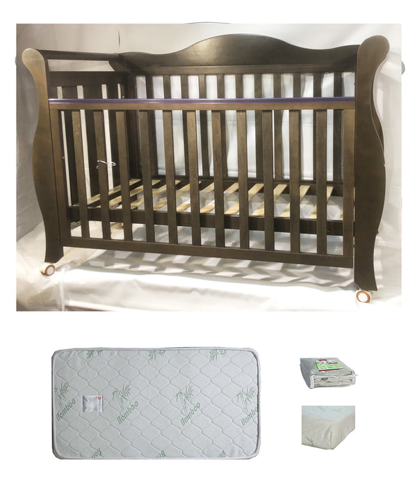 Babyworth  Imperial Sleigh Cot With Mattress - Babyworth