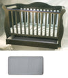 Babyworth  Imperial Sleigh Cot With Drawer And Mattress - Babyworth