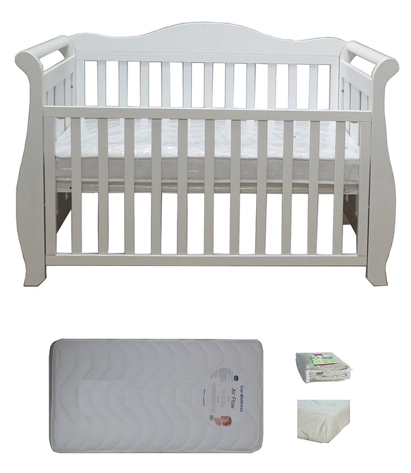Babyworth  Imperial Sleigh Cot With Mattress - Babyworth