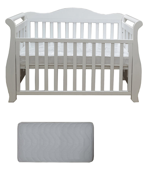 Babyworth  Imperial Sleigh Cot With Mattress - Babyworth