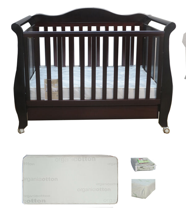 Babyworth  Imperial Sleigh Cot With Mattress - Babyworth