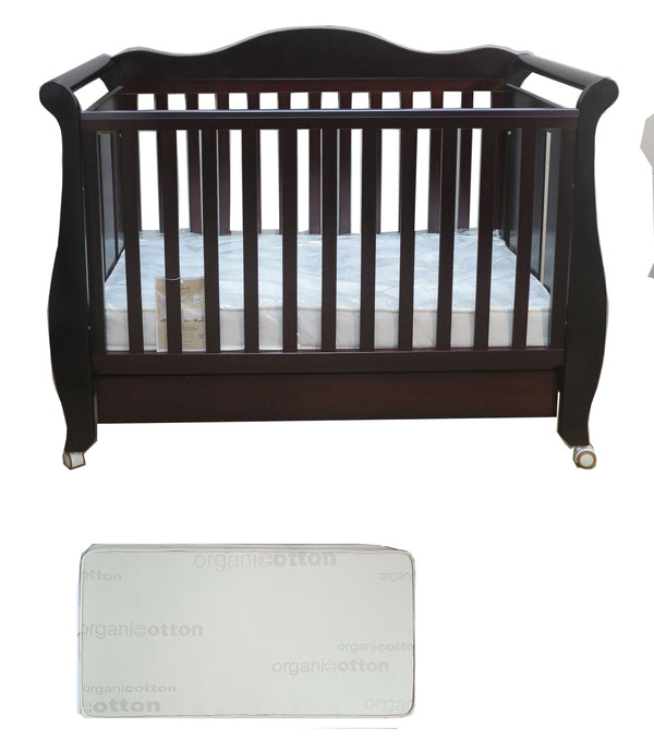 Babyworth  Imperial Sleigh Cot With Mattress - Babyworth