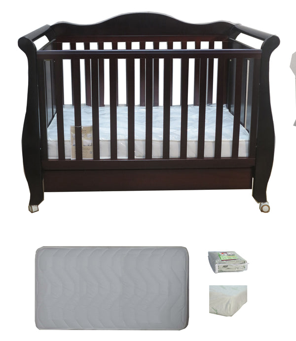 Babyworth  Imperial Sleigh Cot With Mattress - Babyworth