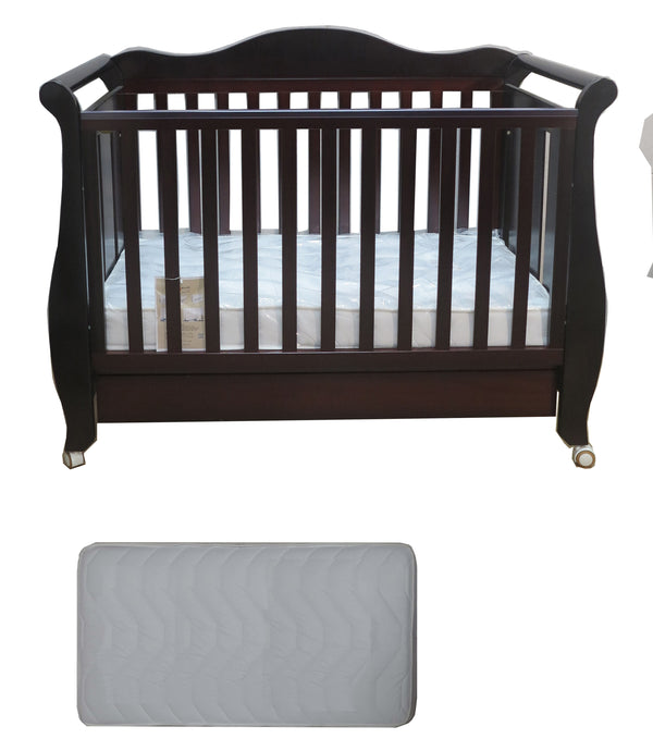 Babyworth  Imperial Sleigh Cot With Mattress - Babyworth