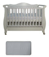 Babyworth  Imperial Sleigh Cot With Drawer And Mattress - Babyworth