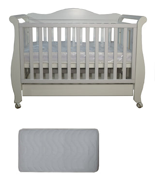 Babyworth  Imperial Sleigh Cot With Drawer And Mattress - Babyworth