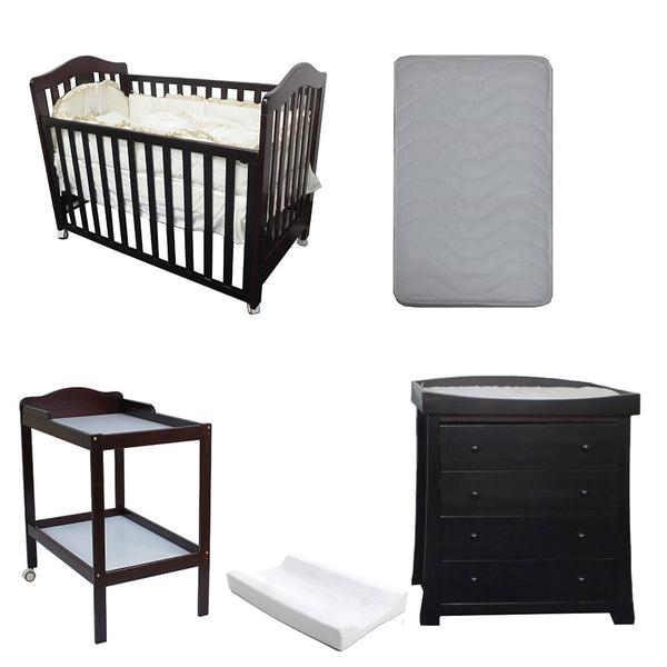 Babyworth  B2 Classic Cot+Mattress+Change Table+Chest With Changing Top+Pad Package - Babyworth