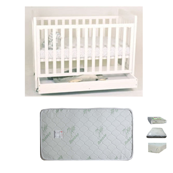 Babyworth Pioneer Cot  With Drawer Option With Mattress - Babyworth