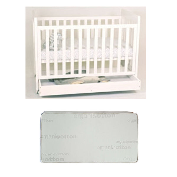 Babyworth Pioneer Cot  With Drawer Option With Mattress - Babyworth