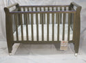 Babyworth Urban Sleigh Cot Optioned With Mattress - Babyworth